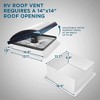 Hike Crew RV Accessories, 14” RV Roof Vent Fan with Smoked Lid - 3 of 4