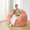 Soft Fluffy Bean Bag Chair for Adults Foam Filled Living Room Bean Bags with Armrest - 2 of 4