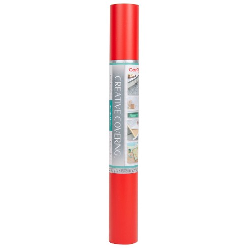 Creative Covering Adhesive Covering, Red, 18 x 50 ft