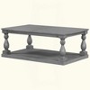 KIGFTSOD Vintage Coffee Table with Artistic Vase Column Legs and Luxurious Pine Veneer for Living Room, Study Room - 3 of 4