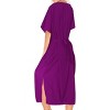 LA LEELA Women's Summer Vacation Beachwear Bathing Suit Button Up Shirt Dress Beach Long Shirt Cover ups - 3 of 4