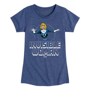 Girls' - Marvel - Fantastic Four Invisible Woman Fitted Short Sleeve Graphic T-Shirt - 1 of 4