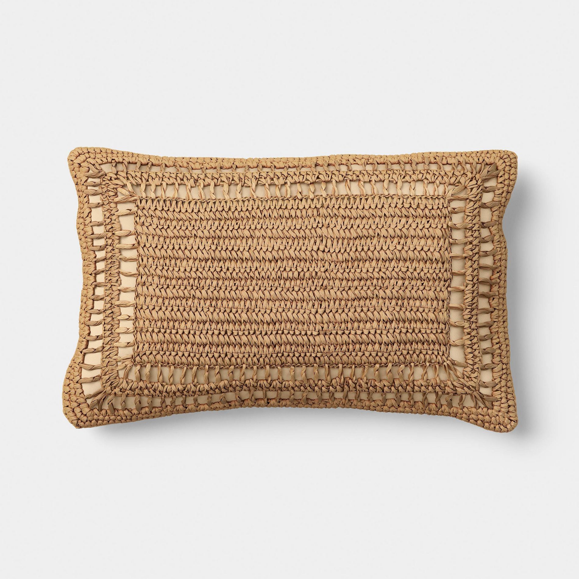 Lumbar Palm Weave Pillow - Threshold™