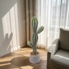34.6 Inch Artificial Cactus Plant, Faux Desert Cacti Potted Plant, Realistic Fake Cacti Saguaro for Home Office Foyer Porch Decor, Housewarming Gift - 3 of 4