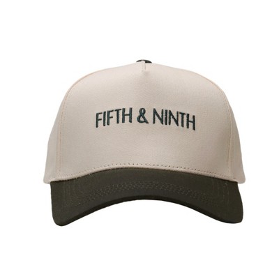 Fifth and Ninth - Brooks Trucker Hat Cream/Varsity Green