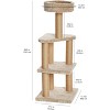 Cat Tree - Indoor Cat & Kittens Multi-Level Climbing Activity Tower with Scratching Posts - 2 of 4
