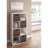 Closetmaid 4583 Heavy Duty Decorative Bookcase Open Back 8-cube Storage ...