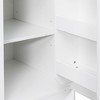 Gulches White Kitchen Pantry Storage Cabinet, Wooden Food Pantry with Doors, Multiple Shelves and Smooth-Gliding Drawers for Home Organization - 4 of 4