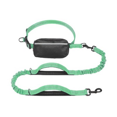 Bellura Pet - Pet Harness with Zipper Pouch - Green