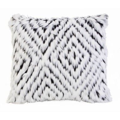 white and black pillow