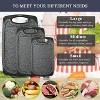 Plastic Cutting Board, 3 Pieces Dishwasher Safe Cutting Boards with Juice Grooves, Easy Grip Handle, Non-Slip. - 3 of 4