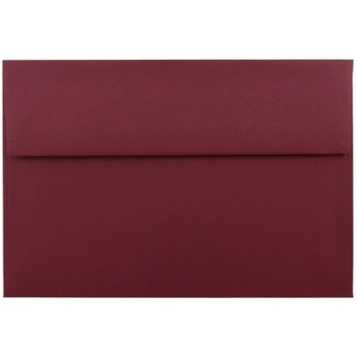 JAM Paper A9 Invitation Envelopes 5.75 x 8.75 Dark Red 31511321