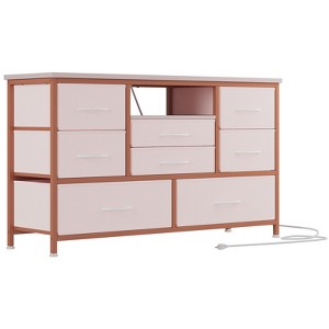 CuisinSmart Dresser, 8 Fabric Drawers Dresser, Storage Organizer, Closet, Wood Tabletop Tall Dresser for Guest Room, Entryway, Living Room - 1 of 4