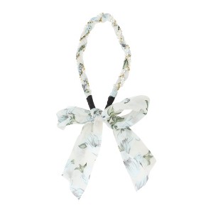 Unique Bargains Women's Faux Pearls Ribbon Headband 1 Pc - 1 of 4
