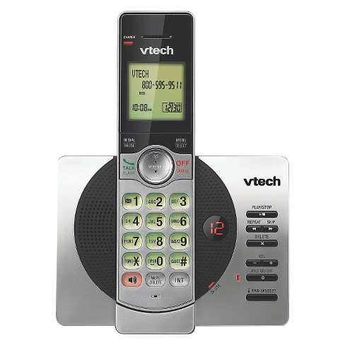 VTech CS6929 DECT 6.0 Expandable Cordless Phone System with Answering Machine, 1 Handset - Silver - image 1 of 3
