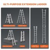 Cesicia Silver 13 FT Telescoping A Frame Ladder - 4 of 4