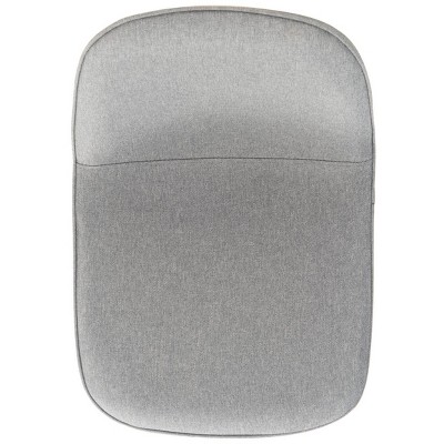 Makalu Grey Upholstered Dining Chair Set with Black Legs