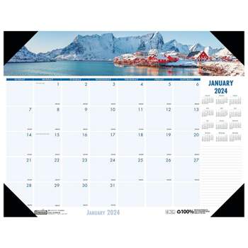 2024 House of Doolittle Coastlines 18.5" x 13" Monthly Desk Pad Calendar (1786-24)