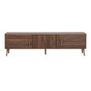 Homy Casa Mid Century Walnut TV Stand with Drawers and Cabinets for Living Room, Walnut - 4 of 4