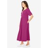 Woman Within Plus Size Layered Knit Empire Dress - 4 of 4