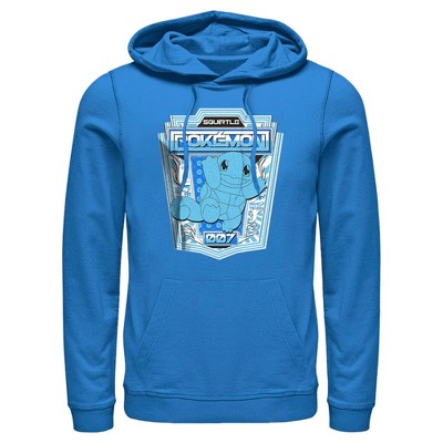 Men's Pokemon Squirtle Metallic Badge Pull Over Hoodie