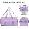 Ladies' luggage bag, gym exercise luggage bag with wet pockets and shoe cabinet, weekend travel bag - 4 of 4