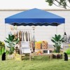Tangkula 10 X 10 FT Pop up Canopy Tent Portable Foldable Patio Shelter w/ Wheeled Bag - 3 of 4