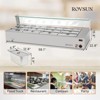 Winado 96 Qt. 1500W Electric Countertop Stainless Steel Buffet Server with 12-Pan - 3 of 4