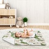 Sweet Jojo Designs Girl Baby Security Blanket Watercolor Magnolia Green and Ivory - 3 of 4