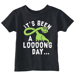 Toddler Funny T Shirts Its Been A Loooong Day Sarcastic Dinosaur Graphic Novelty Tee For Young Kids - Crazy Dog Toddler T Shirt With Dinosaur Sayings - 1 of 4