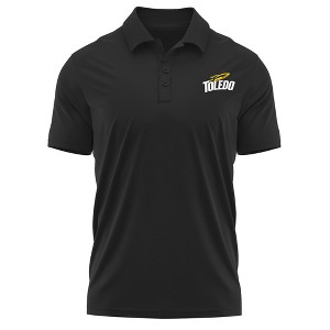 The University of Toledo Adult Polo Left Chest Logo, Black - 1 of 4