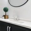 Cobbe Two-Handle 4-Inch Bathroom Sink Centerset Faucet with Waterfall Spout, Pop-Up Drain and Supply Hoses Brushed Nickel - 2 of 4