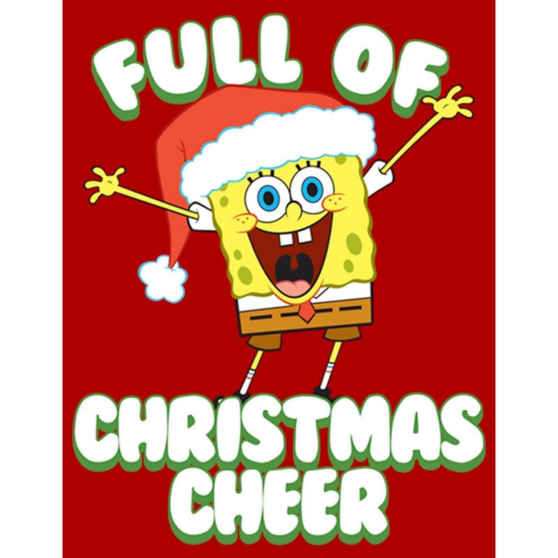 Men's SpongeBob SquarePants Full of Christmas Cheer T-Shirt, 2 of 6