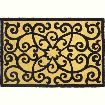Jellybean "Frontgate-Black & Tan" Indoor/Outdoor Doormats – Classic Neutral Design