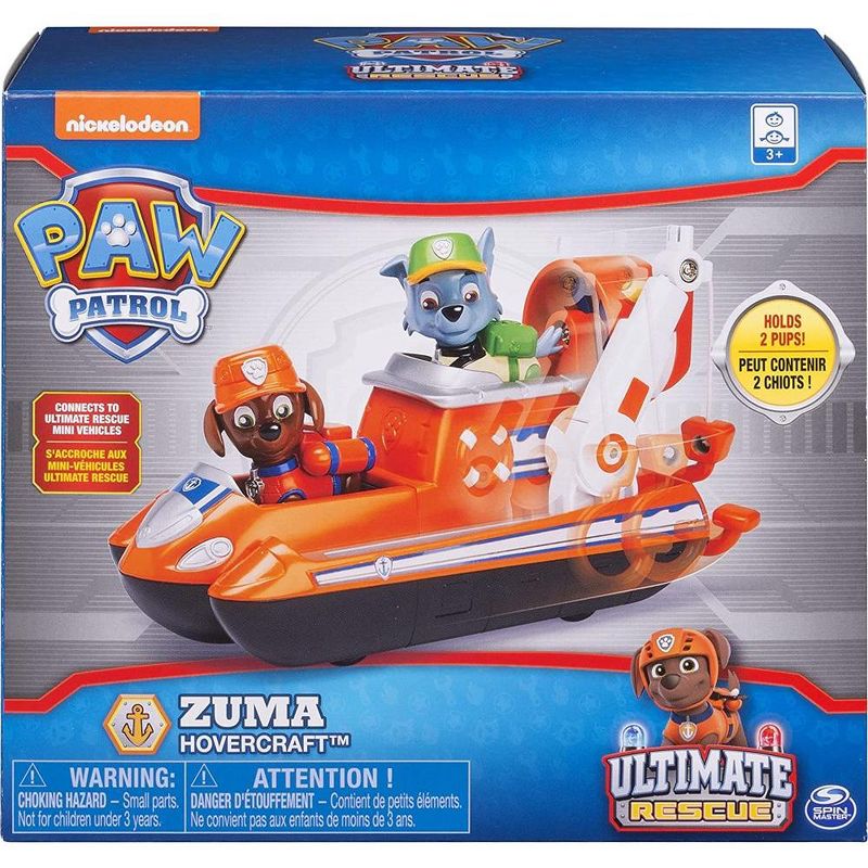 Paw Patrol Ultimate Rescue - Zuma’s Ultimate Rescue Hovercraft with Moving Propellers and Rescue Hook, for Ages 3 and Up, 1 of 4