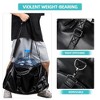 Generic Leather Duffle Bag for Men Small Weekender Gym Bag Black Leather Duffe - 2 of 4