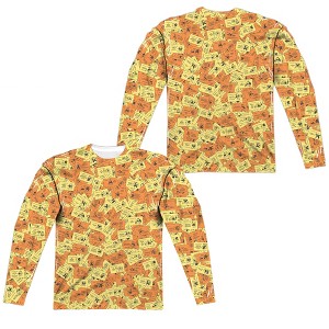 Men's Monopoly Chance Chest Cards (Front Back Print) Long Sleeve Costume T-Shirt - 1 of 4