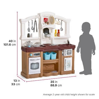 Step2 Fun with Friends Tan Plastic Play Kitchen Set