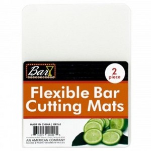 Handy Housewares 2 Piece 5.75" x 6.75" Flexible Transparent Plastic Bar Cutting Mat - Perfect for Slicing Limes and Cocktail Ingredients - 1 of 1