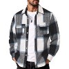 COOFANDY Men's Flannel Shirts Long Sleeve Cotton Plaid Shirt Jacket Casual Button Down Shirt with Pockets - 4 of 4