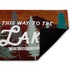 Stupell Industries This Way To Lake Retro Printed Outdoor Door Mat, design by Lula Bijoux & co., 18"x30" - 2 of 4