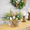 Northlight Boxed Floral Arrangement with Bunny Tabletop Easter Decoration - 12" - 3 of 4