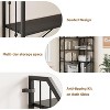 L-Shaped Corner Bookshelf, Beaded Design Bookcase, Industrial Storage Organizer Display Rack for Bedroom Living Room Office - 3 of 4