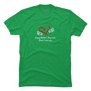 Men's Design By Humans Happy Mother's Day Miss You Mom By graceandfinn T-Shirt - 1 of 2