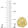 14k Yellow Gold 13mm Swirl Knot Stud Earrings - 4 of 4