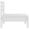 vidaXL Patio Middle Sofa White Solid Pinewood - 3 of 4