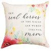Manual Woodworks and Weavers Patriotic Outdoor Throw Pillow – “The Real Heroes” Military Tribute Cushion - 3 of 3