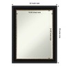 Amanti Art Manhattan Black Petite Bevel Bathroom Wall Mirror 28 x 22 in. - image 4 of 4