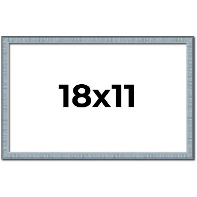 PosterPalooza | Textured Blue Picture Frame - UV Acrylic, Backing Board, Hanging Hardware Included
