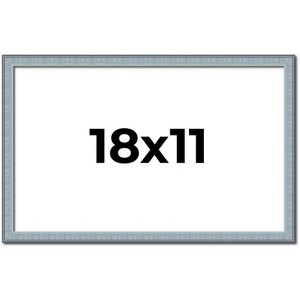 PosterPalooza | Textured Blue Picture Frame - UV Acrylic, Backing Board, Hanging Hardware Included - 1 of 4